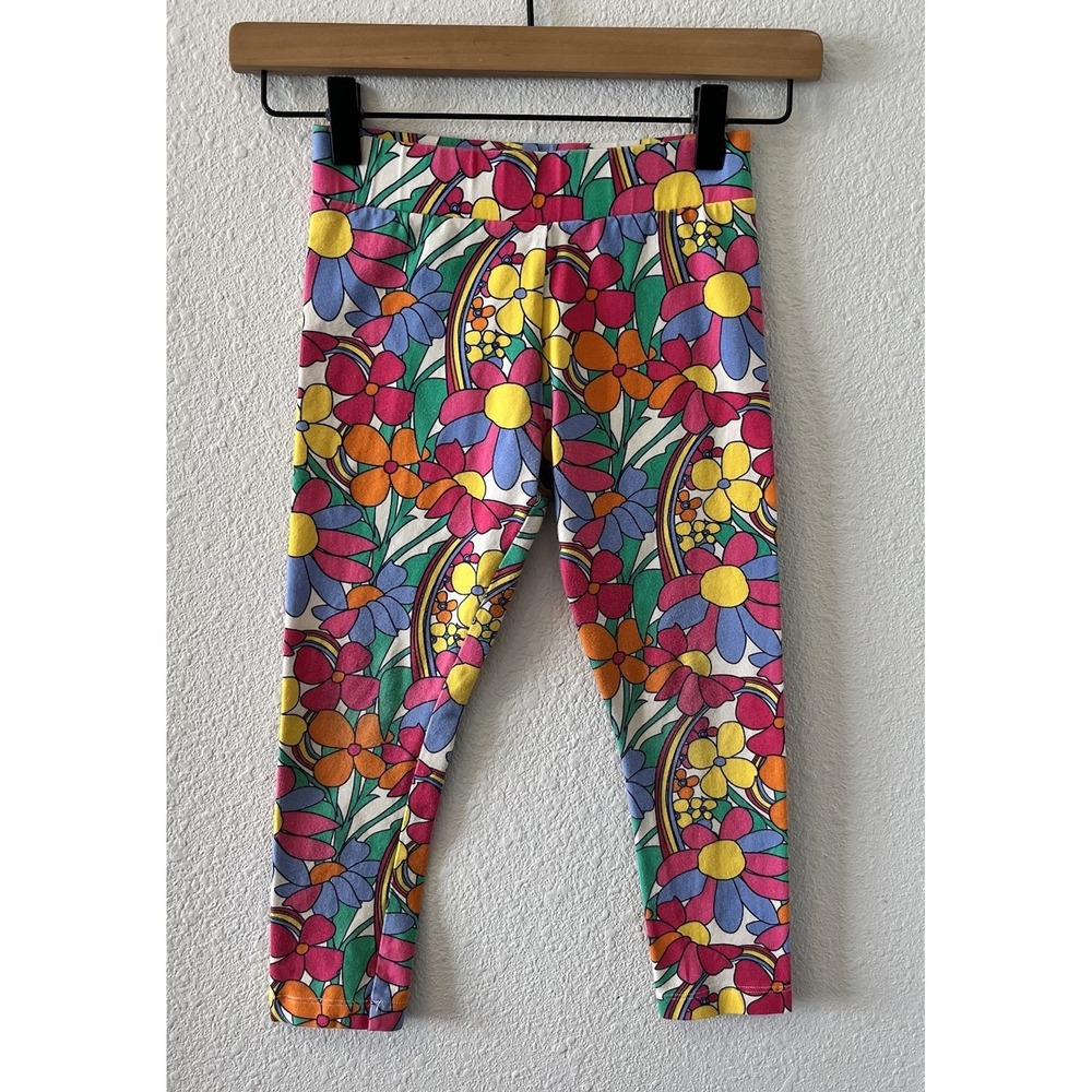 LIttle Bird By Jools Oliver Kids Leggings Size 6-7 Years Colorful Retro Floral
